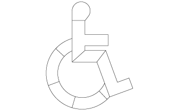 ストリートプリントテンプレートデザインsvg-車椅子